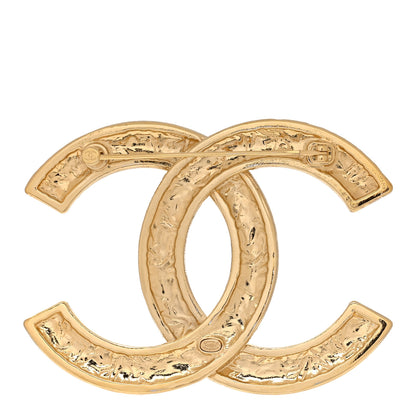 Chanel Metal Leopard Print CC Brooch Gold Black Beige 3 of 5