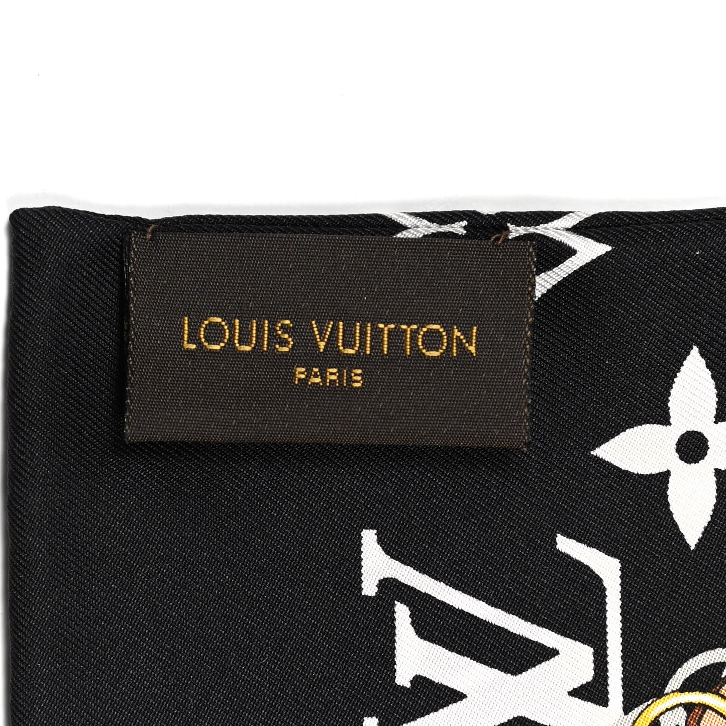 Silk Monogram Confidential Bandeau Black
