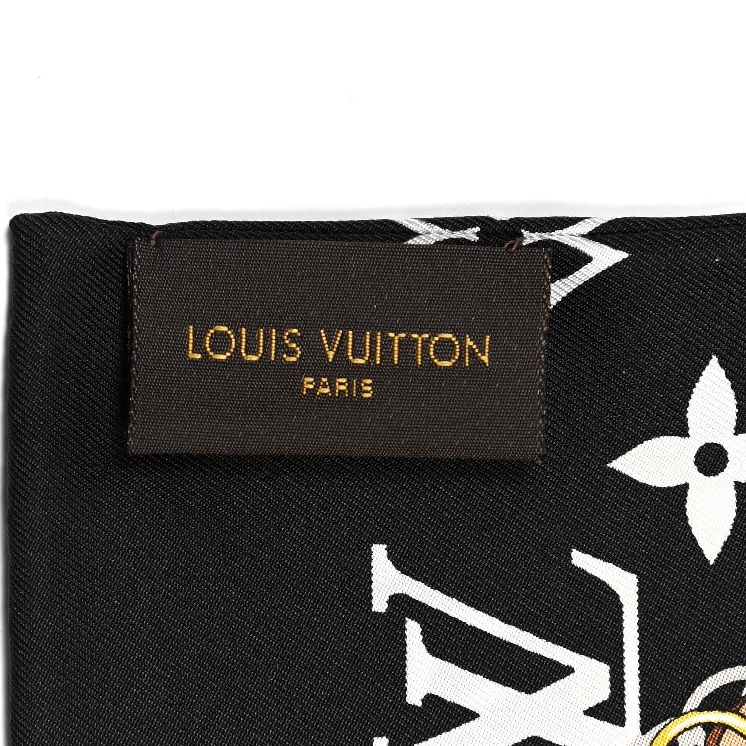Louis Vuitton Silk Monogram Confidential Bandeau Black 3 of 4
