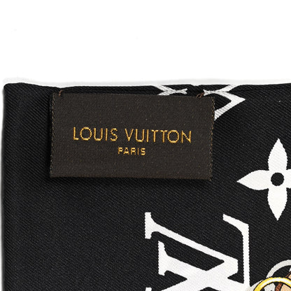 Louis Vuitton Silk Monogram Confidential Bandeau Black 3 of 4
