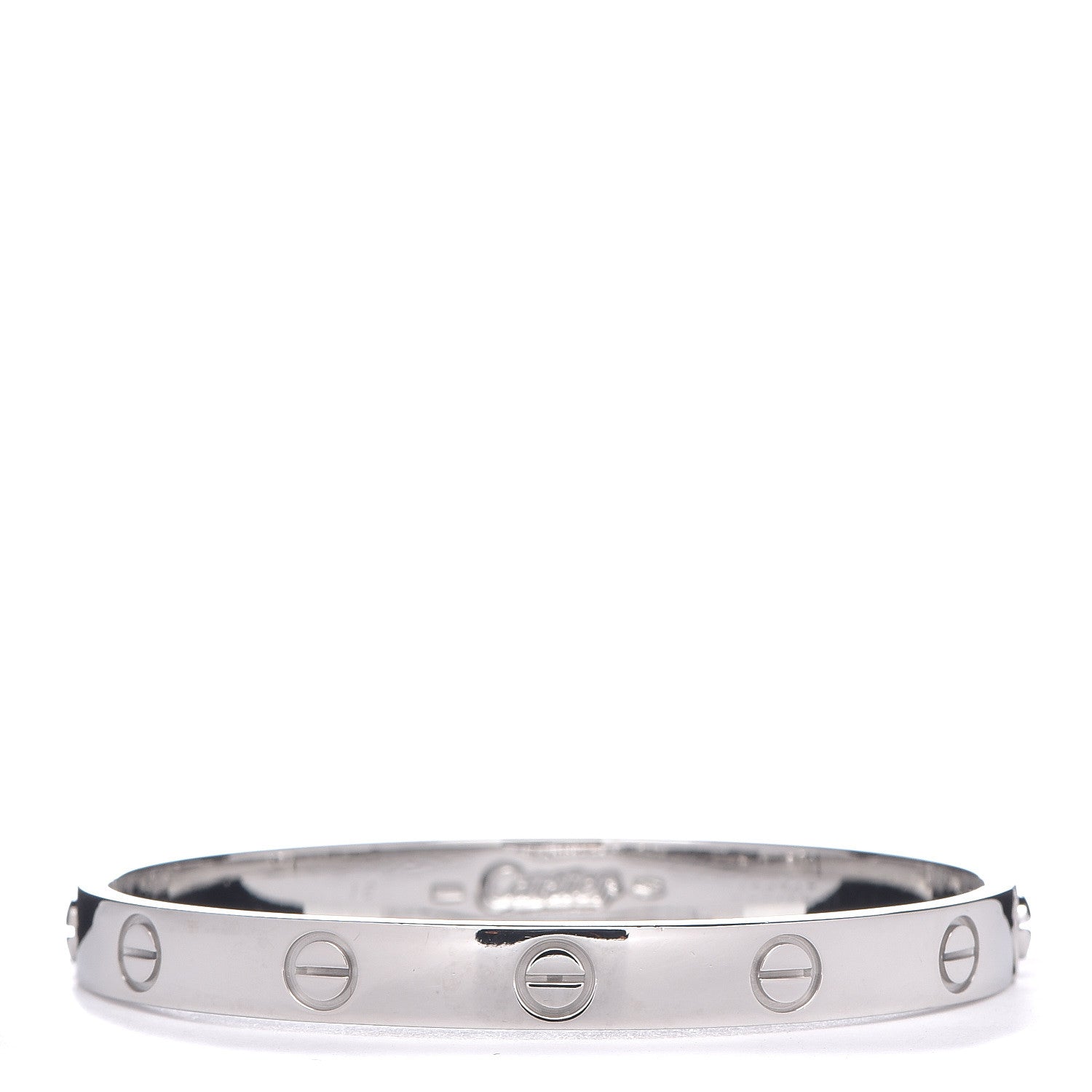 Cartier 18K White Gold LOVE Bracelet 16 2 of 10