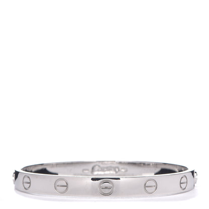Cartier 18K White Gold LOVE Bracelet 16 2 of 10