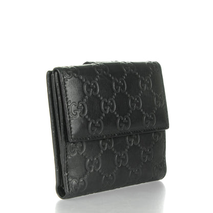 Gucci Guccisima Heart French Flap Wallet Black 3 of 7