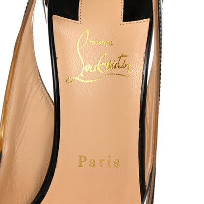 Christian Louboutin Patent PVC Specchio Cosmo 554 100 Pumps 38 Black 7 of 8