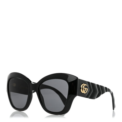 Gucci Acetate GG Butterfly Sunglasses GG0808S Black 1 of 8