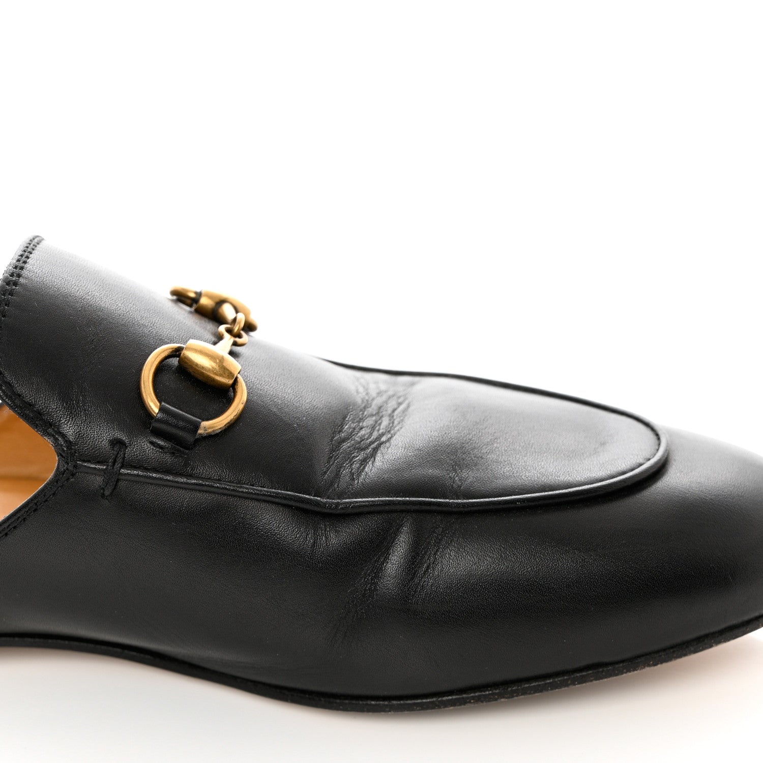 Gucci Calfskin Womens Princetown Slippers 37 Black 9 of 13