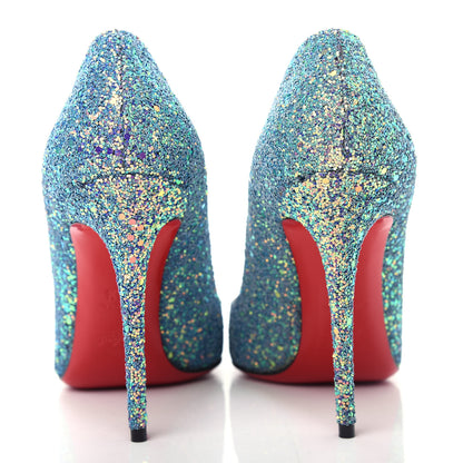 Christian Louboutin Glitter Pigalle Follies 100 Pumps 36.5 Dragonfly Etincelle 7 of 10