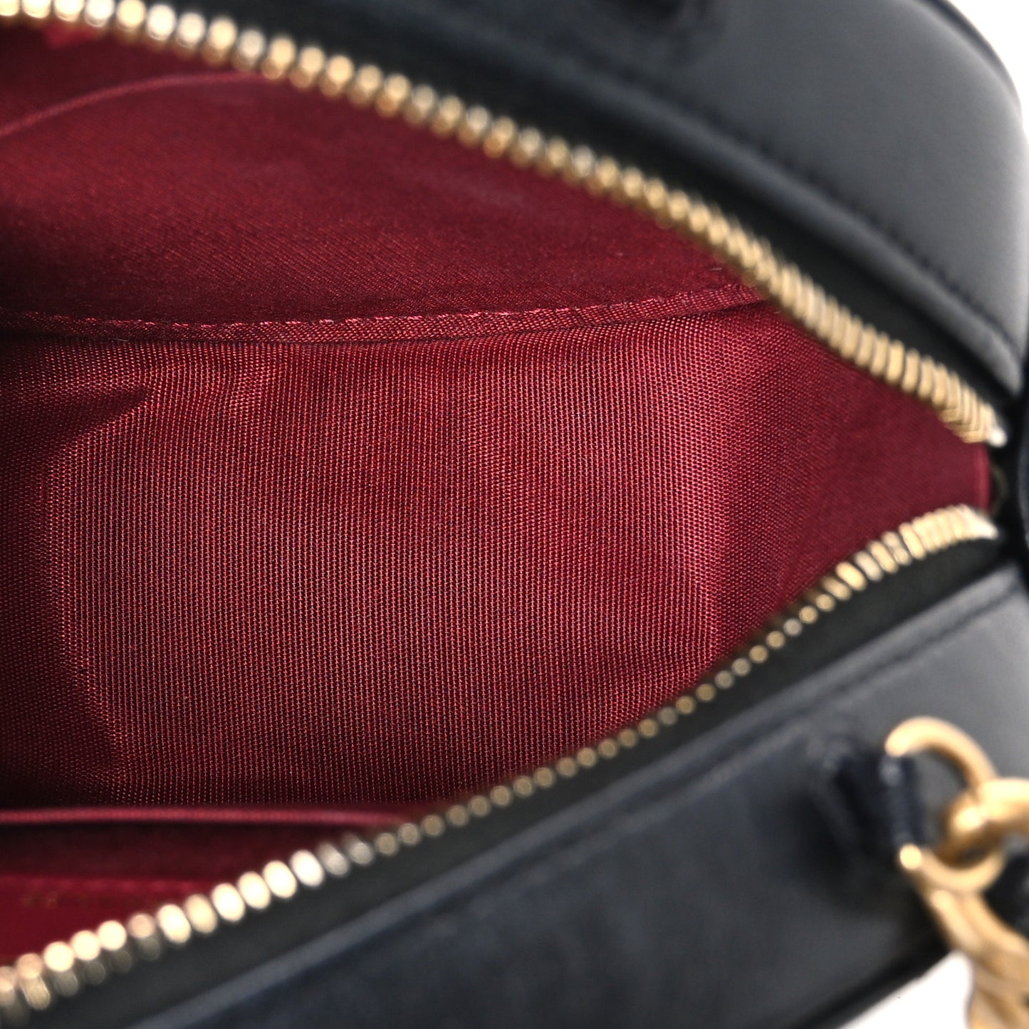 Lambskin Quilted Chanel 19 Round Clutch With Chain Black