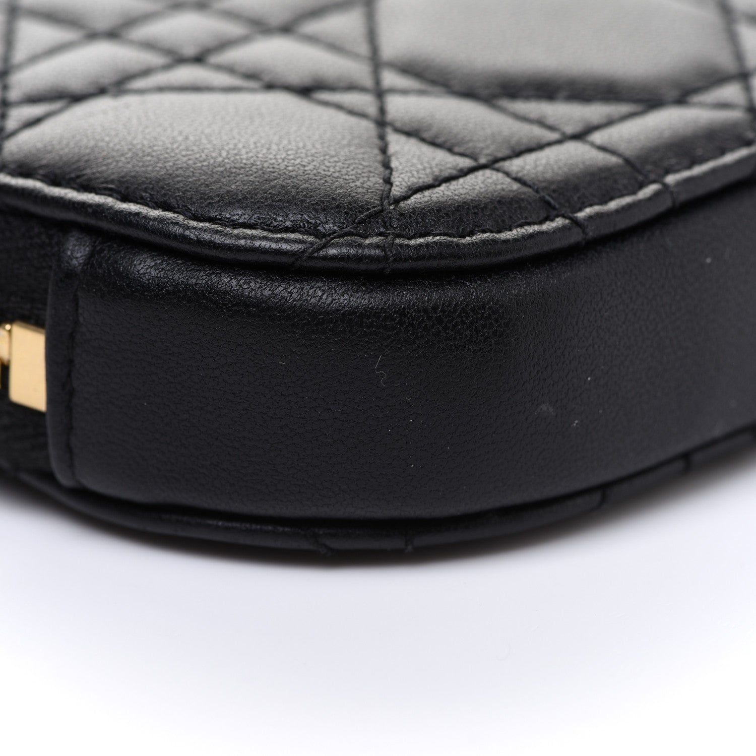 Christian Dior Lambskin Cannage Lady Dior Phone Holder Black 7 of 12