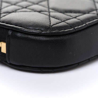 Christian Dior Lambskin Cannage Lady Dior Phone Holder Black 7 of 12
