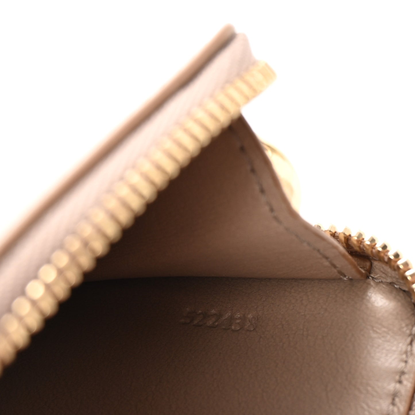 Shiny Nappa Pebble Coin Card Holder Sand