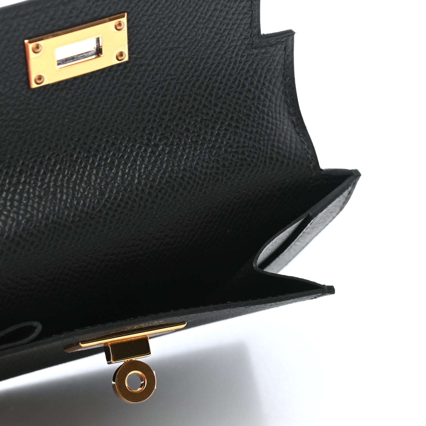 Epsom Kelly Pocket Compact Wallet Black