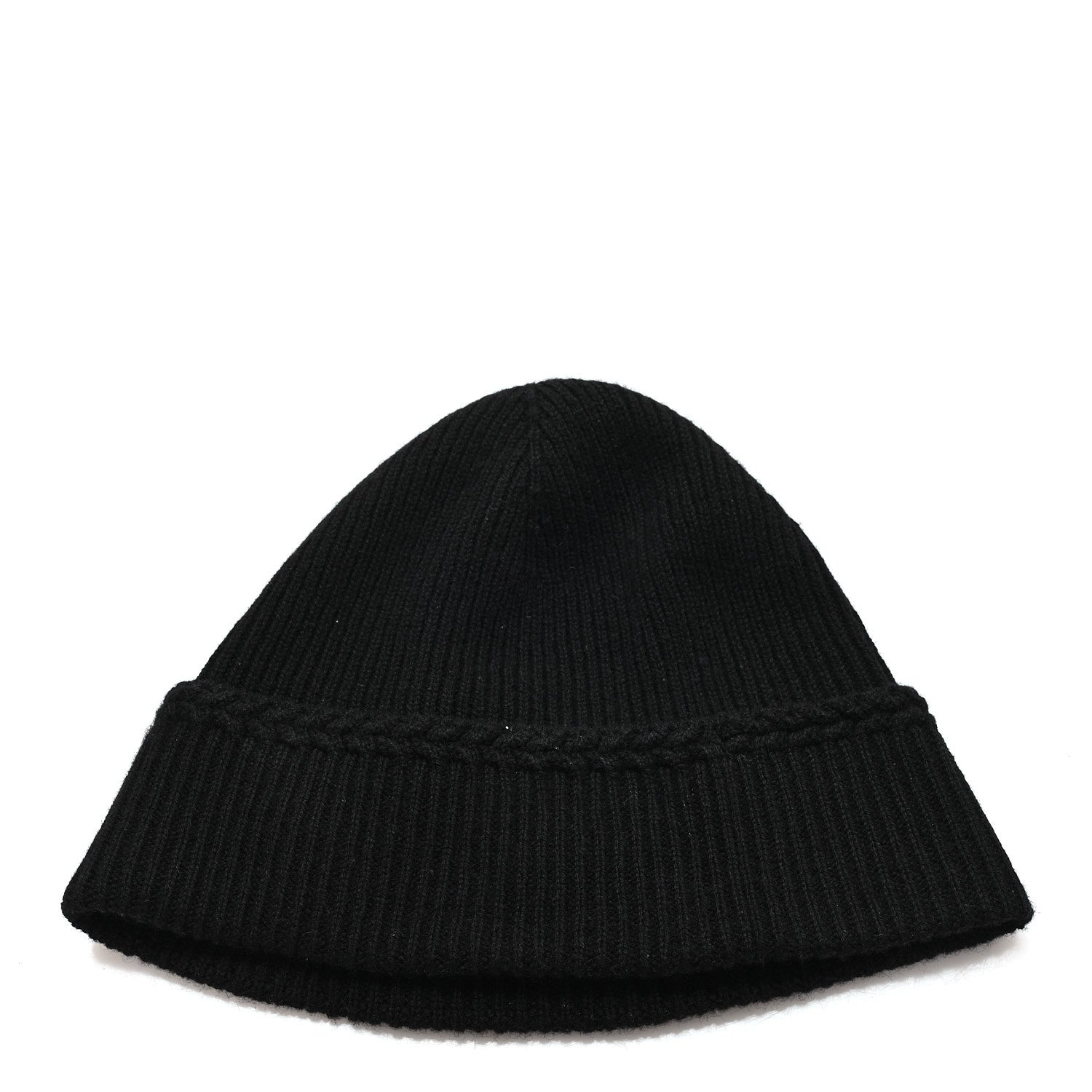 Chanel Cashmere Silk CC Beanie Hat Black Pink 3 of 5