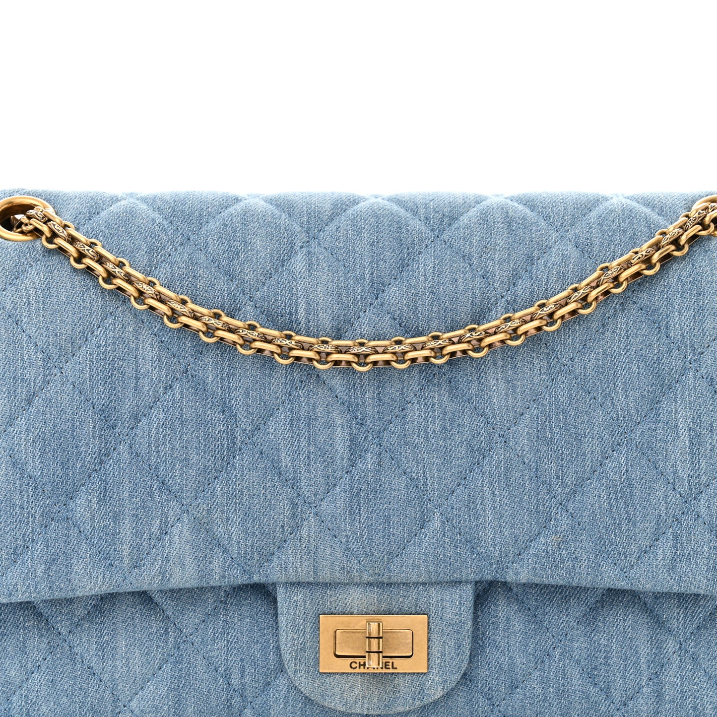 Denim Quilted 2.55 Reissue 226 Flap Light Blue
