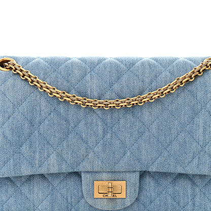Chanel Denim Quilted 2.55 Reissue 226 Flap Light Blue 8 of 12