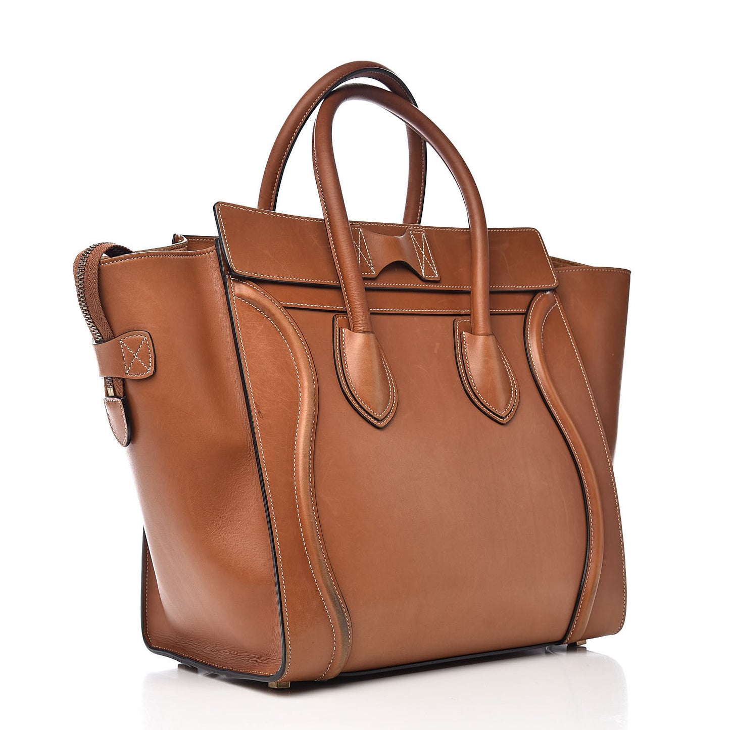Natural Calfskin Mini Luggage Tan