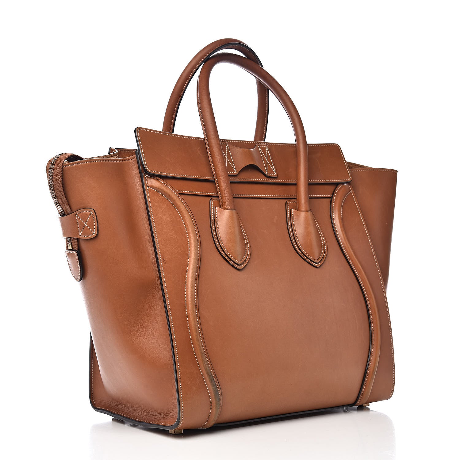 Celine Natural Calfskin Mini Luggage Tan 3 of 23