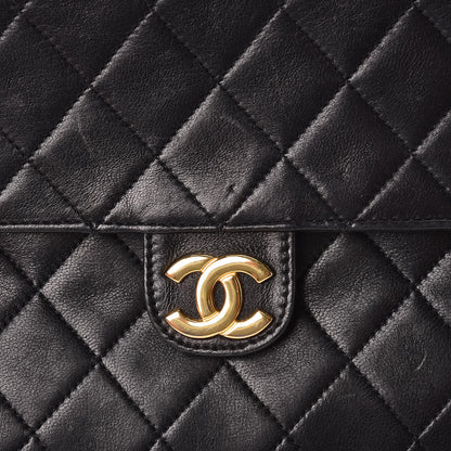 Chanel Lambskin Quilted Medium Single Flap Black 10 of 12