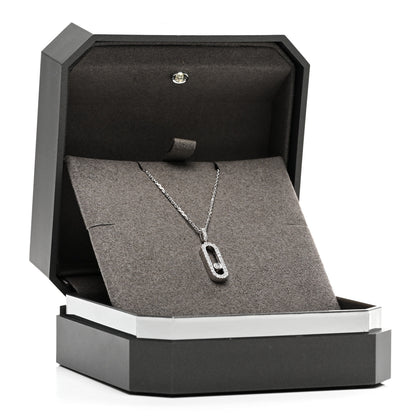 Messika 18K White Gold Diamond LM Move Uno Pave Pendant Necklace 5 of 5
