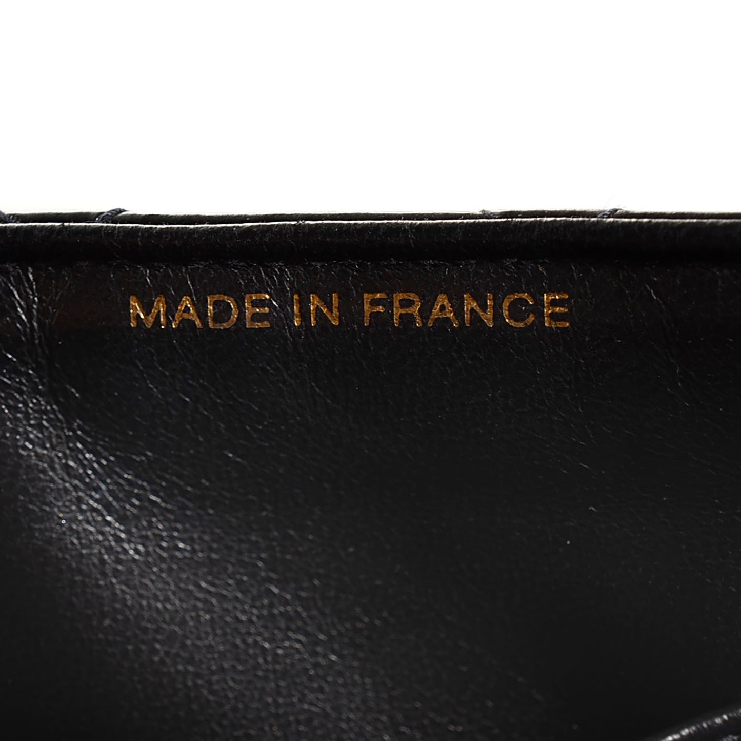 Patent Quilted Medium Double Sided Flap Black