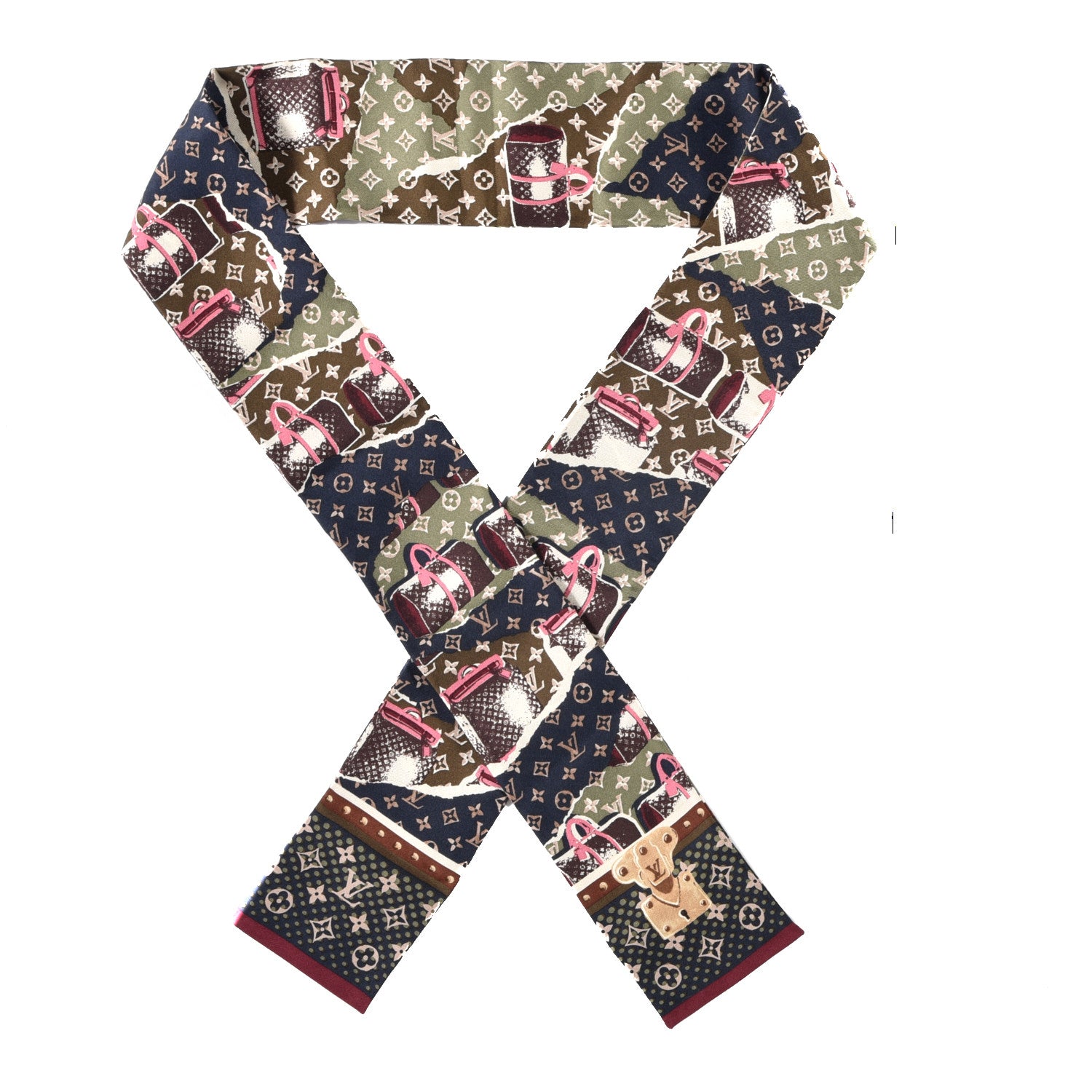 Louis Vuitton Silk Monogram Voyage Bandeau 1 of 2
