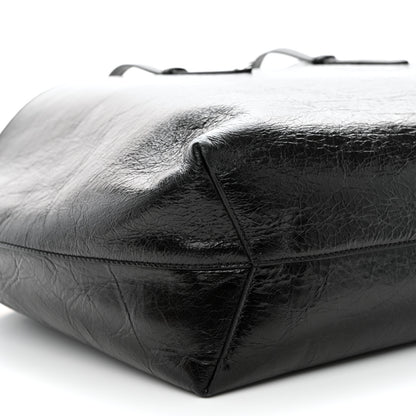 Off-White Calfskin Binder Shopper Tote Black 9 of 10