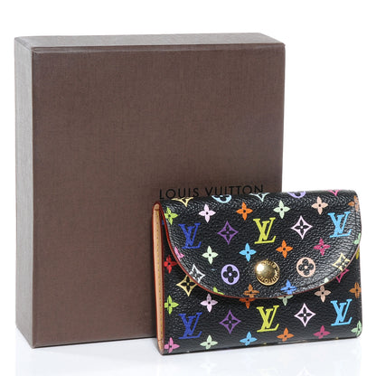 Louis Vuitton Monogram Multicolor Business Card Holder Black 5 of 8