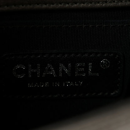 Chanel Goatskin Quilted Small Chain Mail Boy Flap Grey 6 of 13