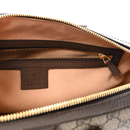 Gucci GG Supreme Monogram Web Medium Ophidia Boston Brown 6 of 10