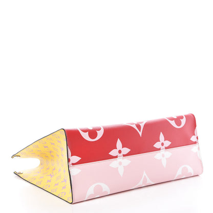 Louis Vuitton Monogram Giant Onthego GM Rouge Rose 7 of 13