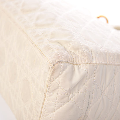 Christian Dior Nylon Cannage Medium Lady Dior White 17 of 22
