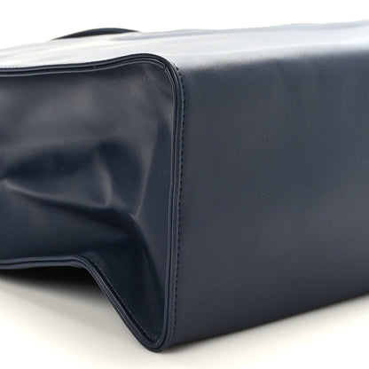 Telfar Vegan Leather Medium Shopping Bag Navy 7 of 8
