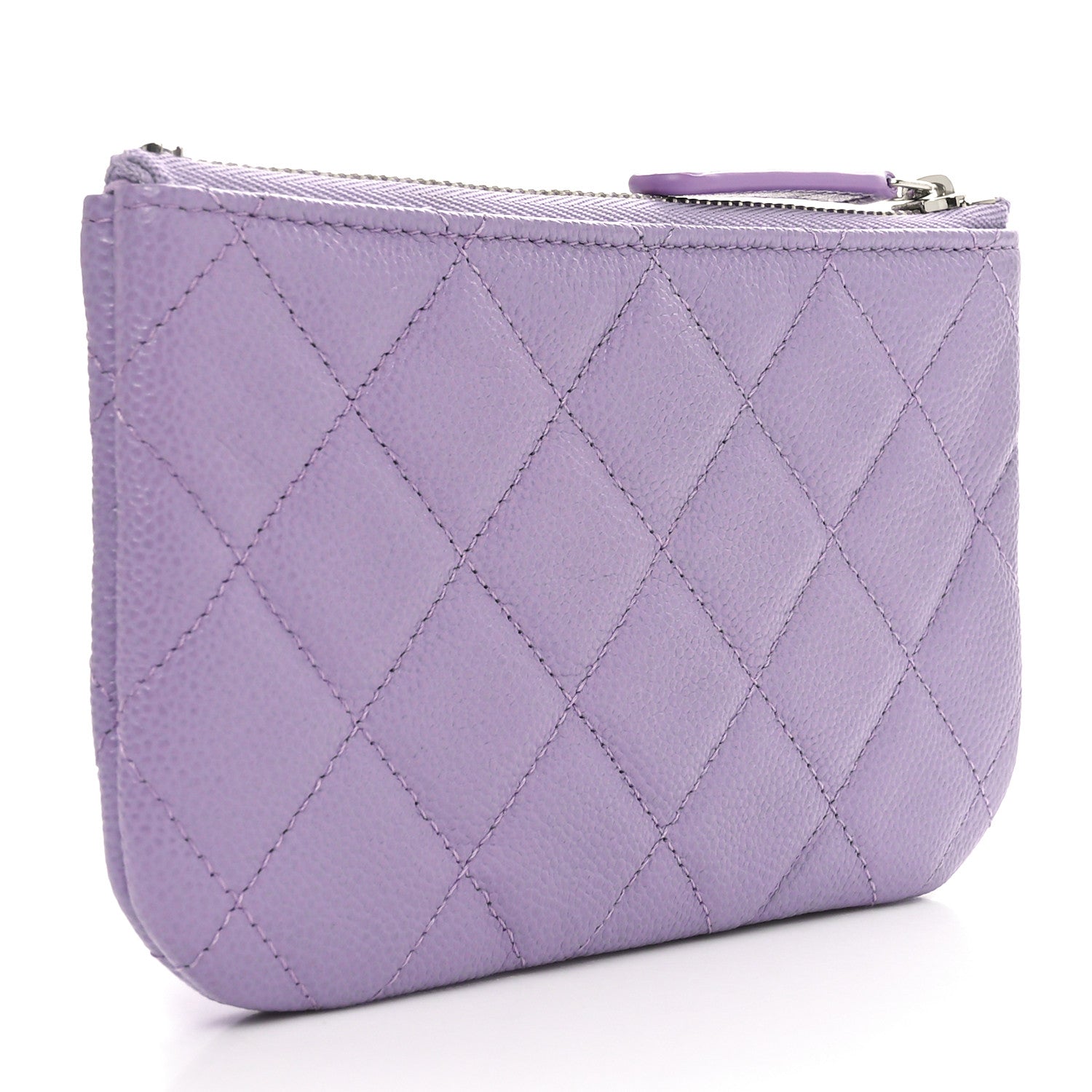 Chanel Caviar Quilted Small Cosmetic Case Light Purple 3 of 8