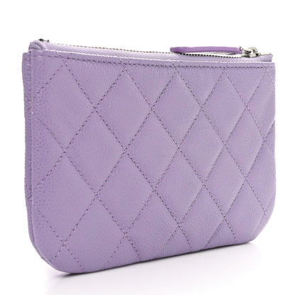 Chanel Caviar Quilted Small Cosmetic Case Light Purple 3 of 8