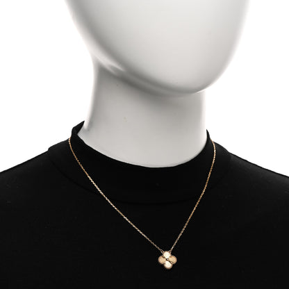 Van Cleef & Arpels 18K Yellow Gold Guilloche Vintage Alhambra Pendant Necklace 2 of 5