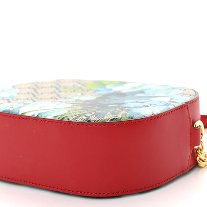 Gucci GG Supreme Monogram Blooms Mini Chain Shoulder Bag Beige Blue Navy Hibiscus Red 10 of 10