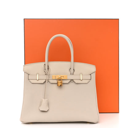 Hermes Togo Swift Canvas 3 in 1 Birkin 30 Craie 17 of 17