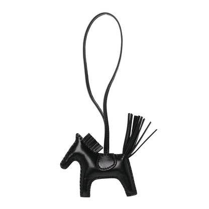 Hermes Milo Lambskin Grigri Rodeo Horse Bag Charm PM So Black 1 of 4
