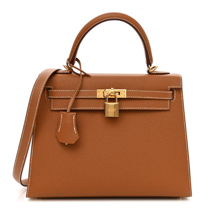 Hermes Epsom Kelly Sellier 25 Gold 1 of 12