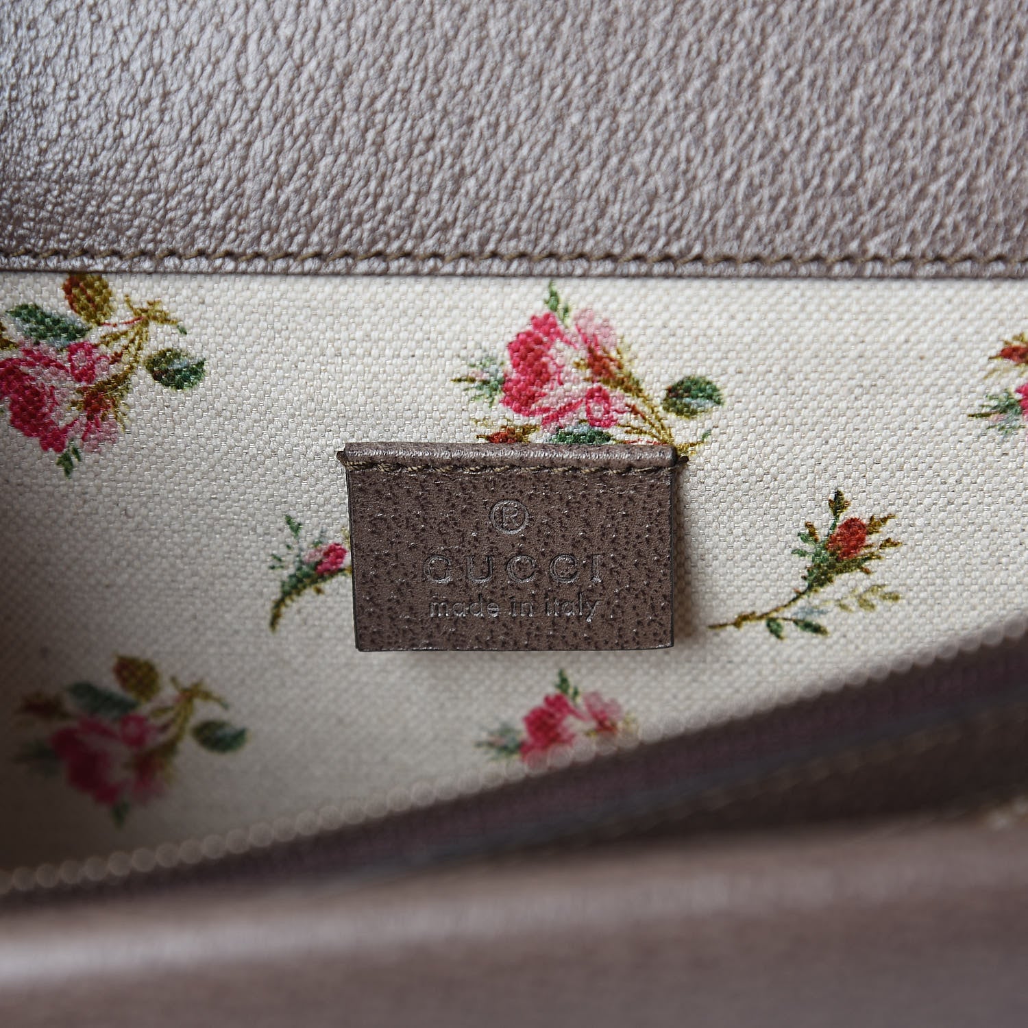 Gucci Calfskin Web Floral Embroidered Medium Dionysus Shoulder Bag New Acero 6 of 8