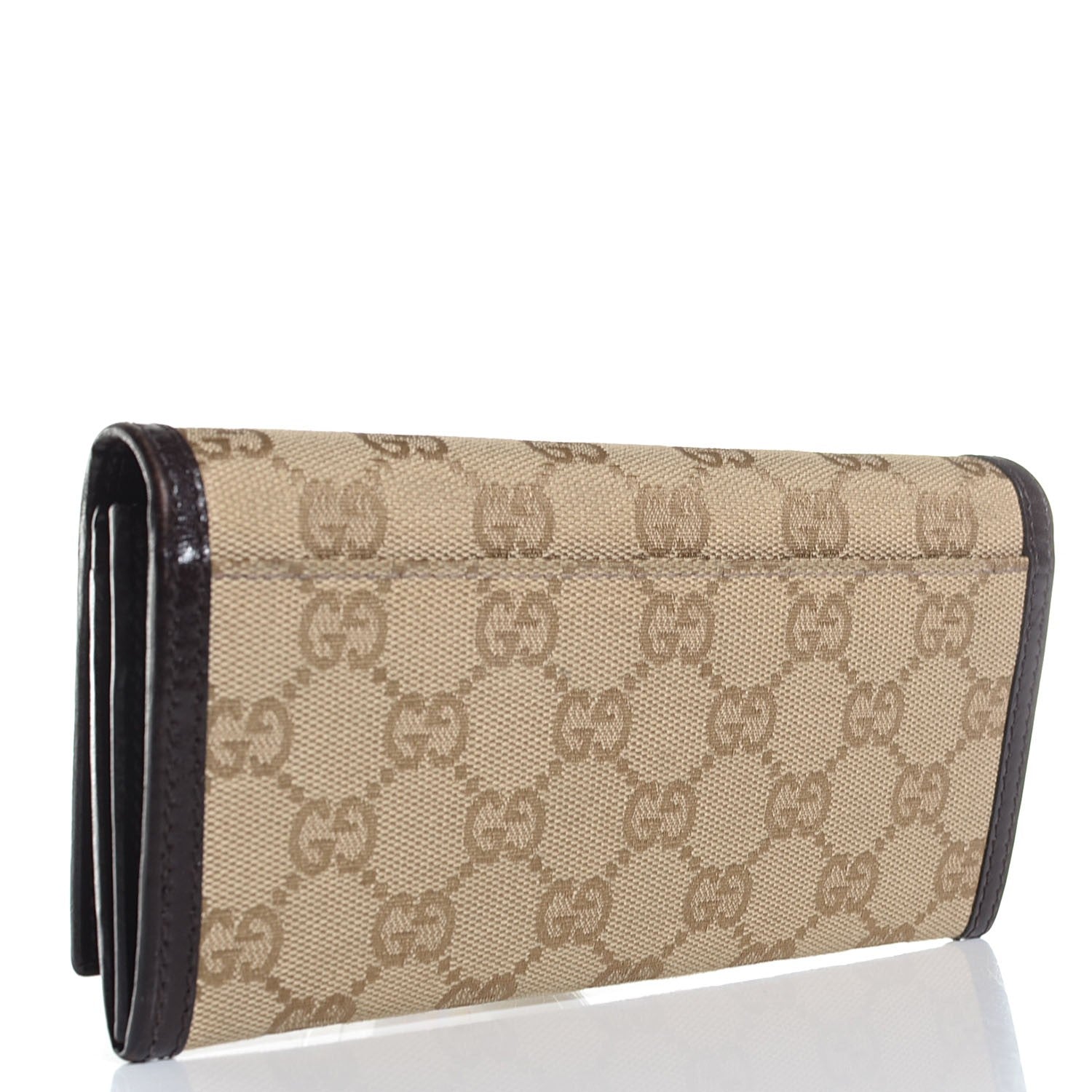 Gucci Monogram Continental Wallet Dark Brown 3 of 8