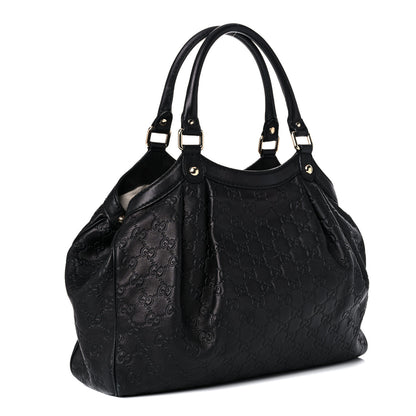 Gucci Guccissima Medium Sukey Tote Black 3 of 22