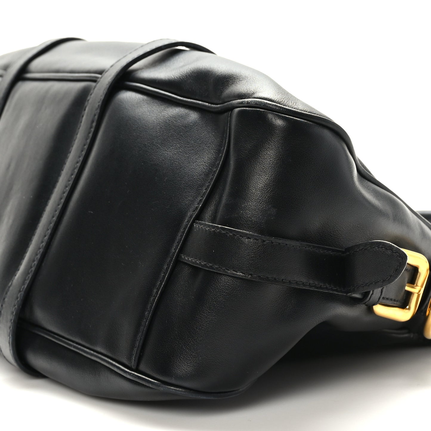 Soft Calf Shopping Satchel Black