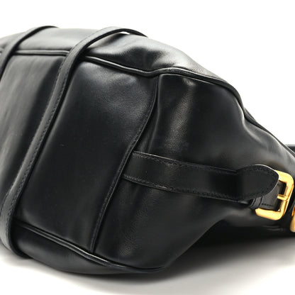 Prada Soft Calf Shopping Satchel Black 8 of 8