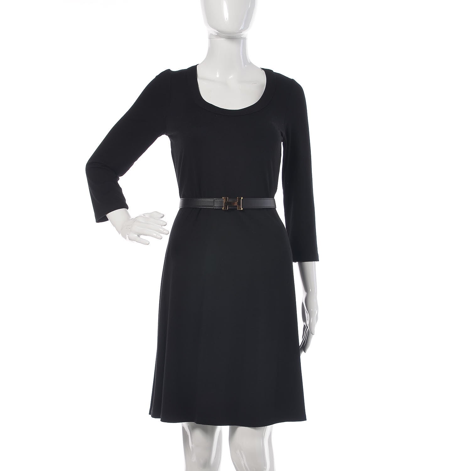 Hermes Swift Epsom 24mm Mini Constance H Belt 80 Black Etoupe 2 of 8