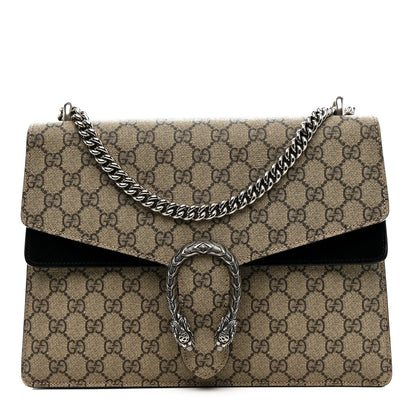 Gucci GG Supreme Monogram Medium Dionysus Shoulder Bag Black 1 of 21