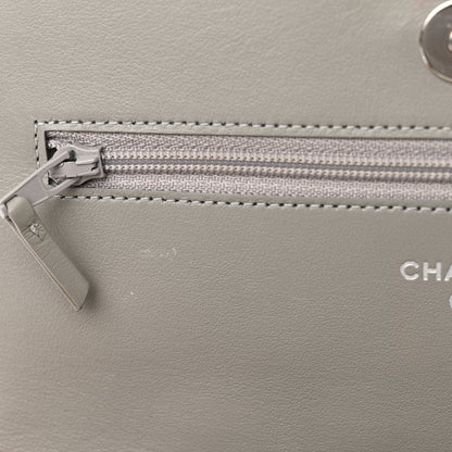 Chanel Caviar Quilted Boy Wallet On Chain WOC Grey 12 of 16