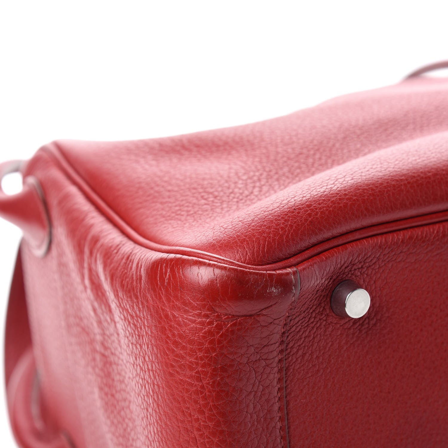 Hermes Taurillon Clemence Lindy 30 Rouge Garance 10 of 14
