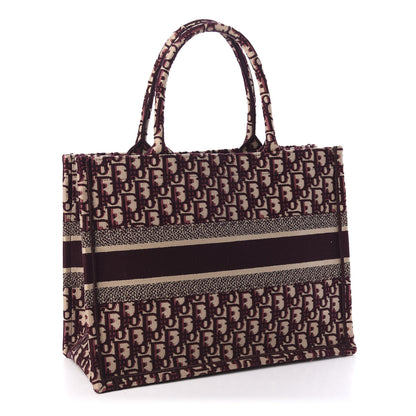 Christian Dior Oblique Medium Book Tote Burgundy Multicolor 2 of 9