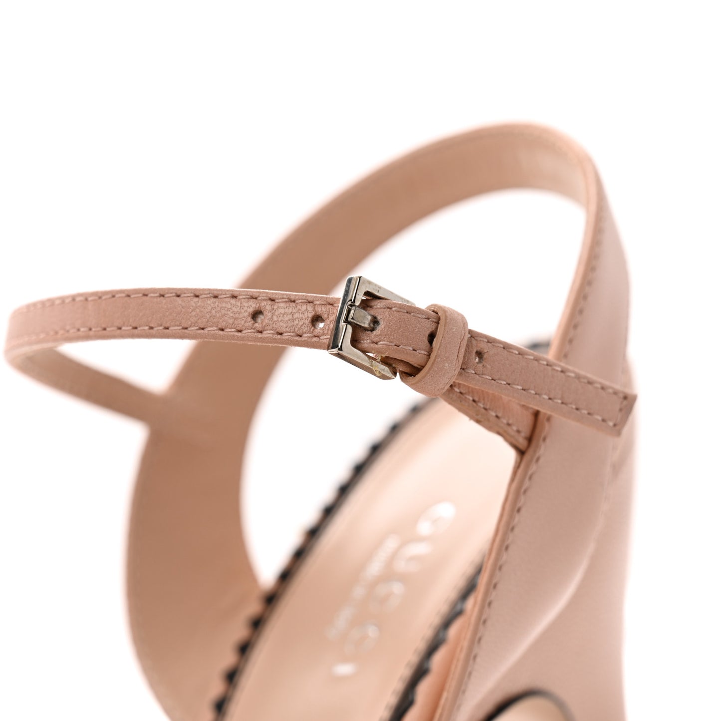 Malaga Kid Interlocking G Studs 155mm Platform Sandals 36.5 Perfect Pink